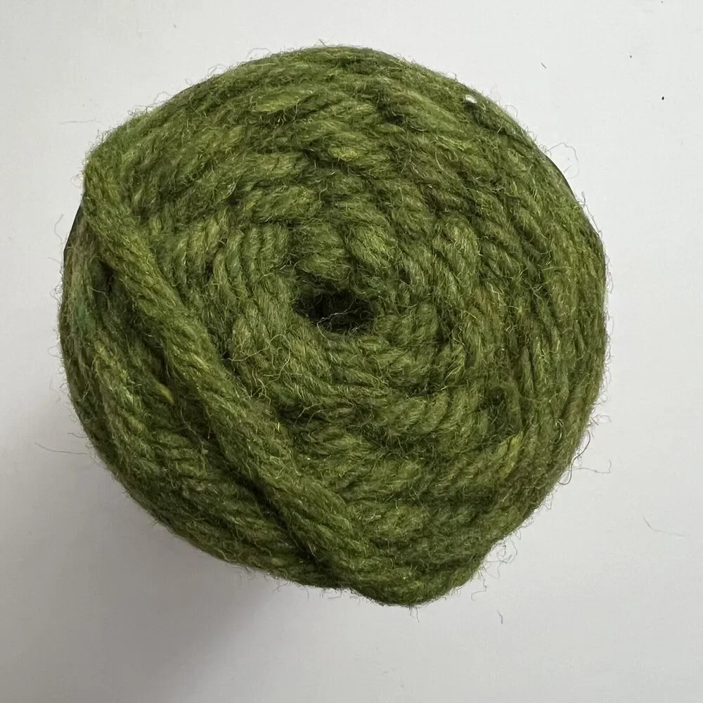 Vintage Maxi Cord 6mm 55 Yards Macrame Crochet Basketry Weaving Knotting Green